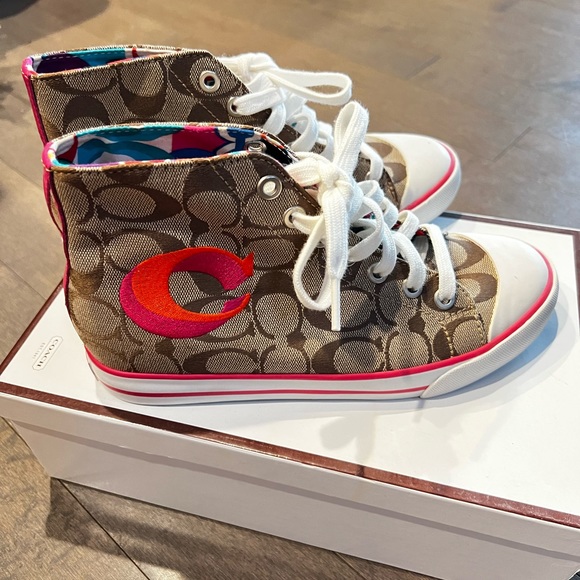 Brand new Coach high top sneakers - Picture 2 of 4